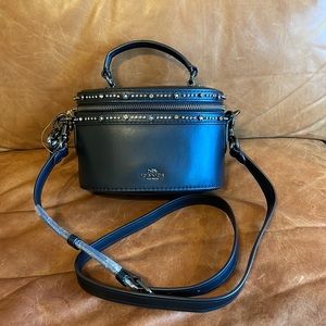 NEW Coach Selena Trail Bag with Crystal Embellishments (39292 Gunmetal Black)